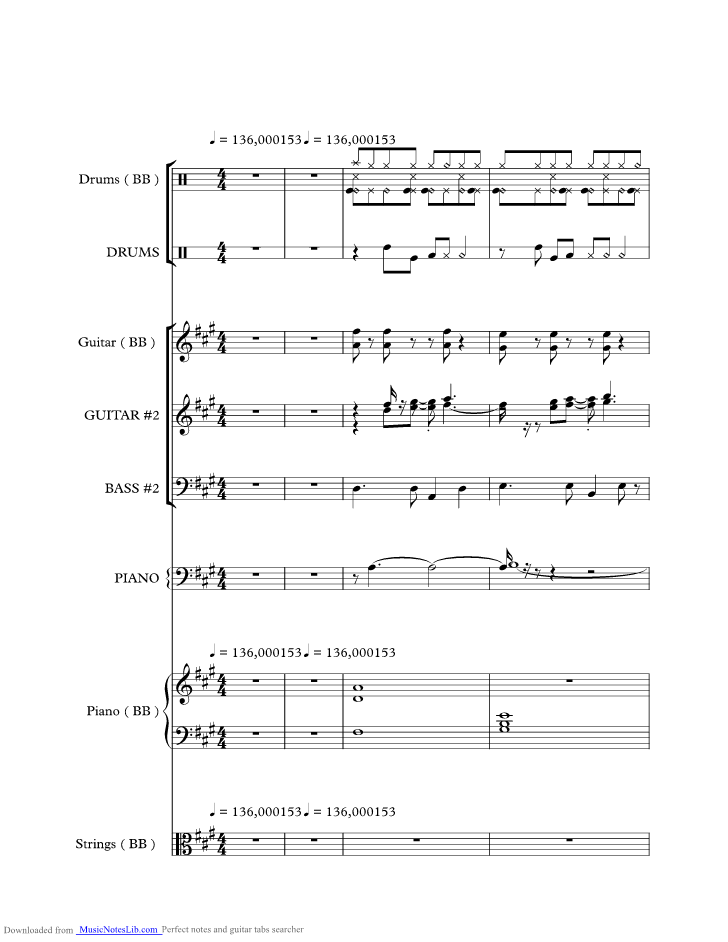 12+ Feliz Navidad Guitar Sheet Music PNG