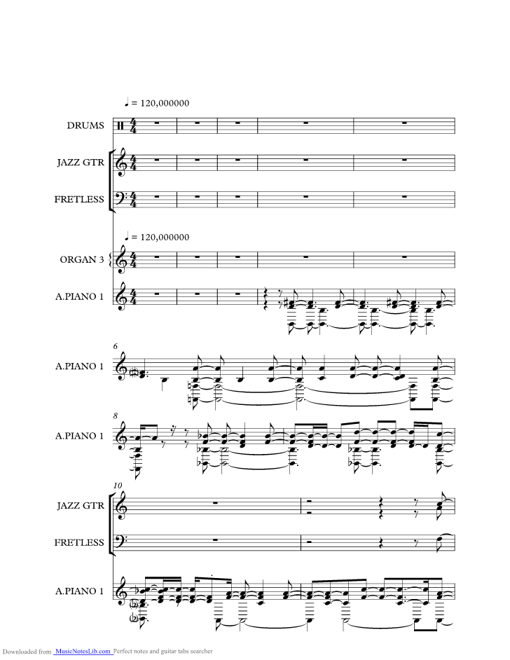 The Great Gig In The Sky music sheet and notes by Pink Floyd