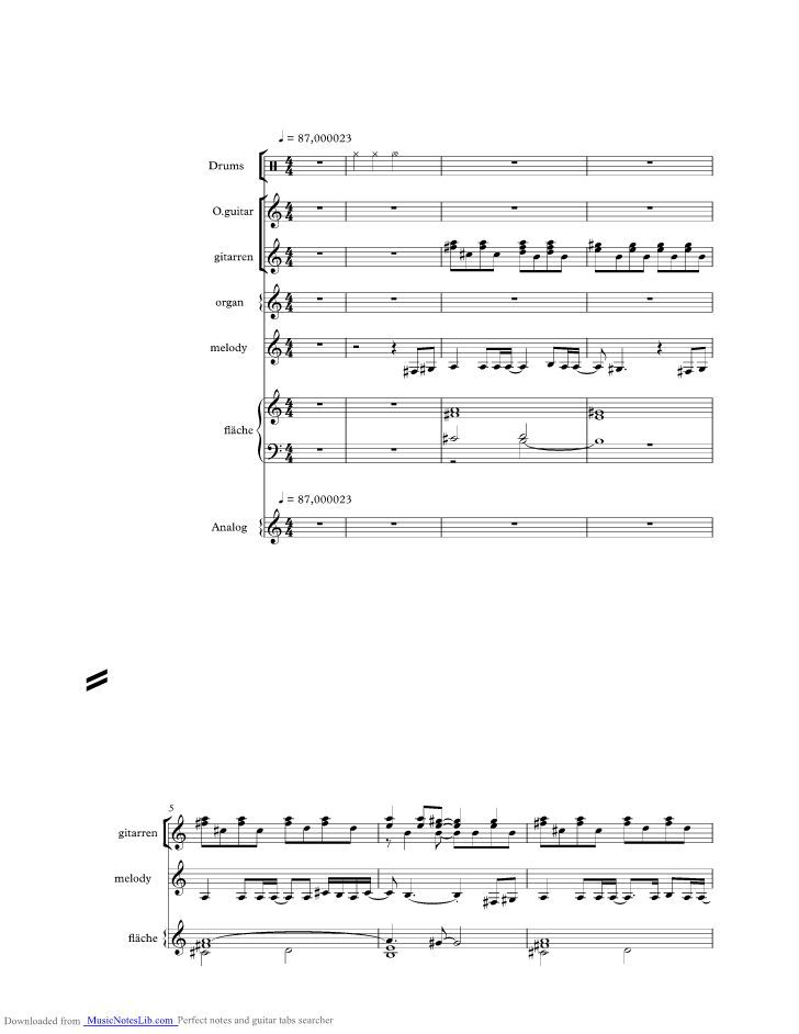 .Spending my Time music sheet and notes by Roxette