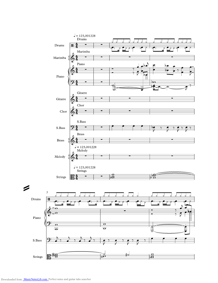 Such A Shame music sheet and notes by Talk Talk
