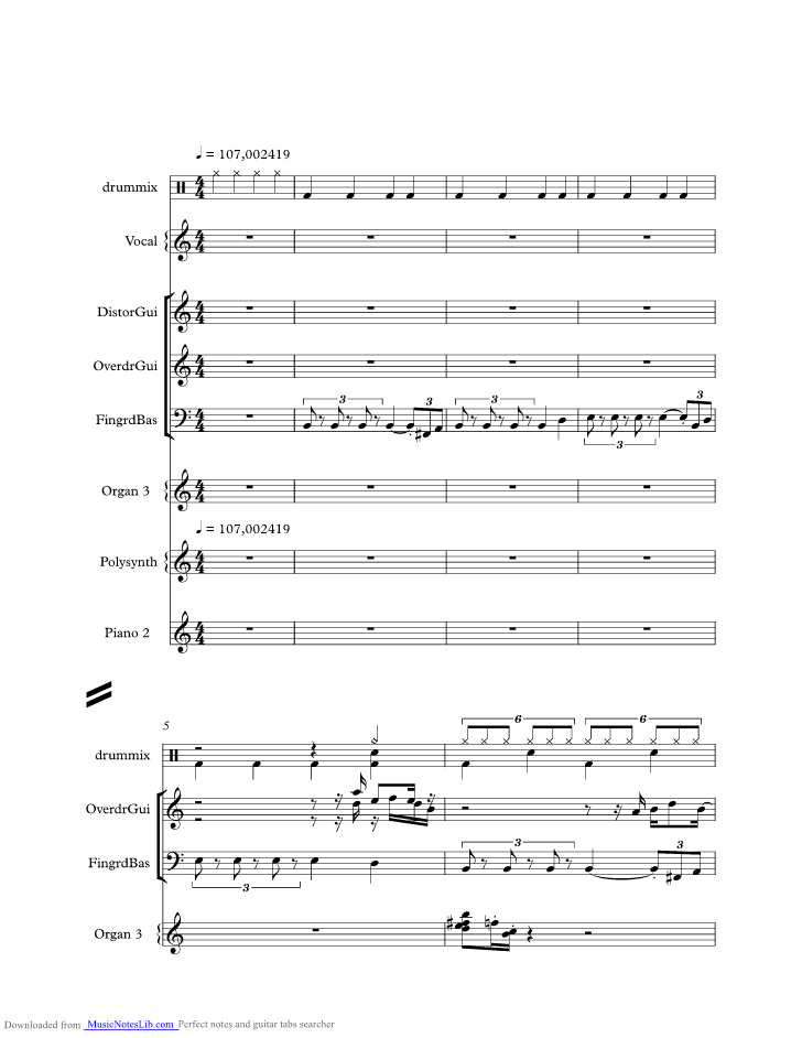 Dont Chain My Heart music sheet and notes by Toto
