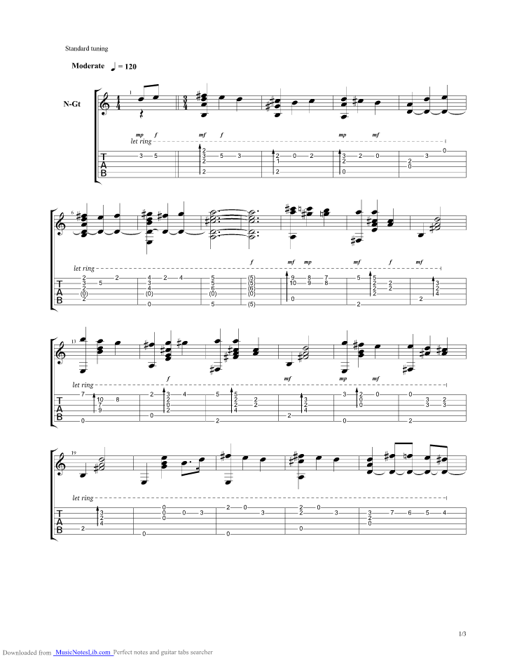 Fruits Basket Chiisana Inori guitar pro tab by Misc Cartoons