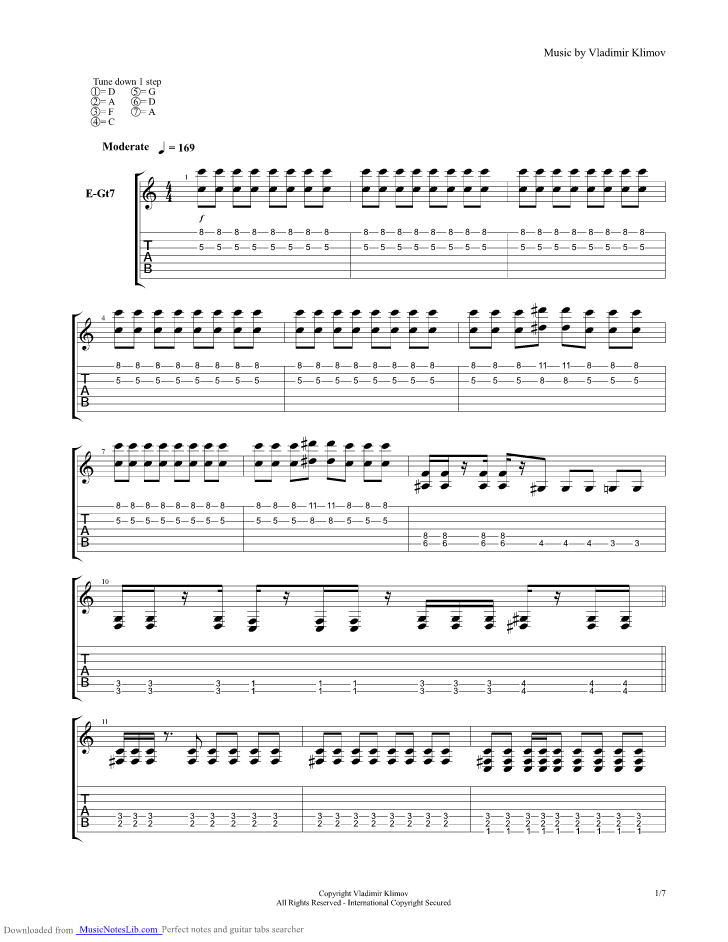Washing Machine Core guitar pro tab by Epoch Crysis