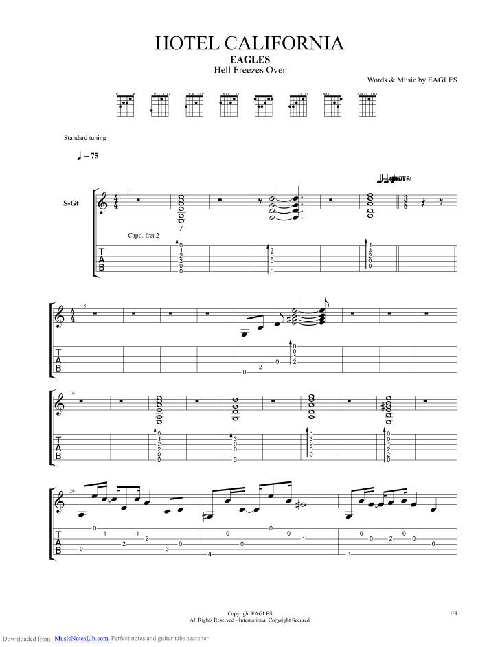 Botschafter Erklärung Sehr wütend hotel california gitarre tabs Heu