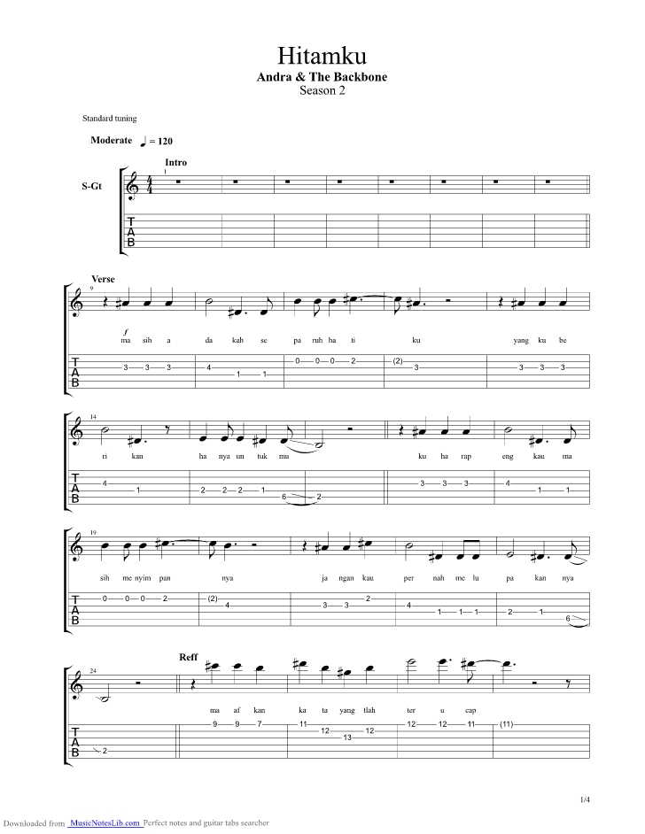 Kunci Gitar Andra And The Backbone Selamat Tinggal Masa Lalu