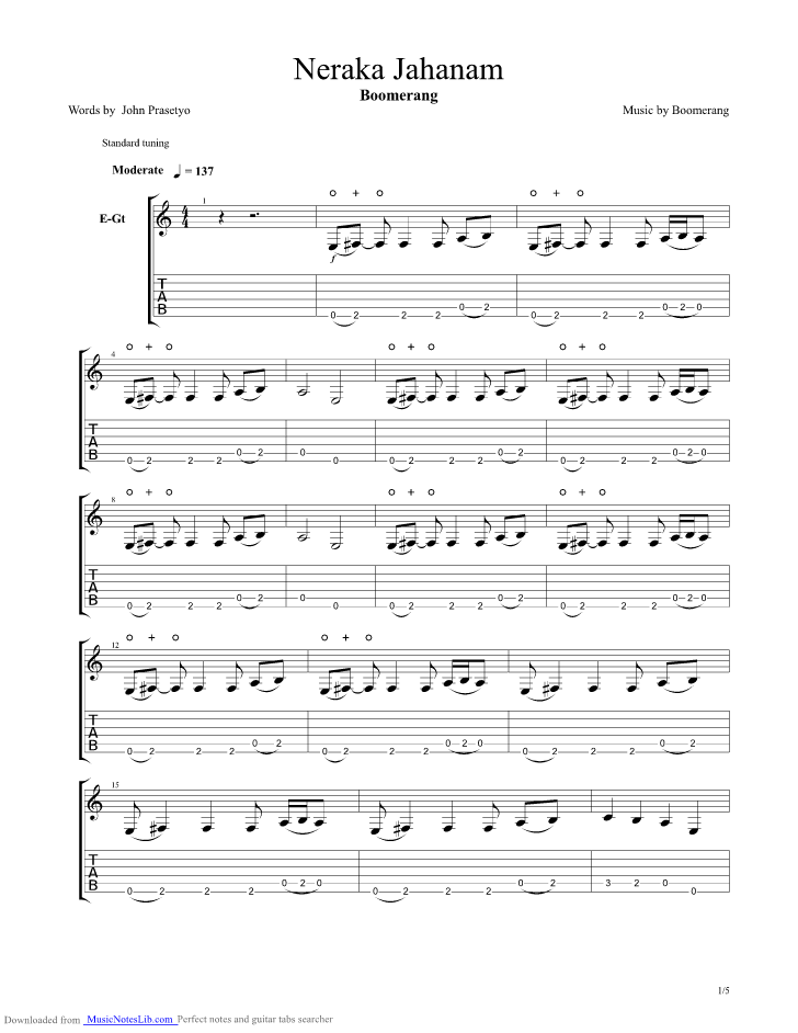 Boomerang Kisah Seorang Pramuria Chord Lirik Chord Musik