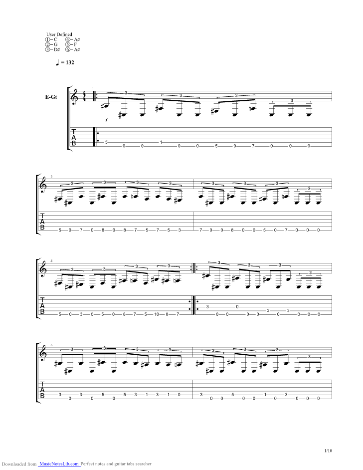 Tombstone City guitar pro tab by Eyes Of a Traitor
