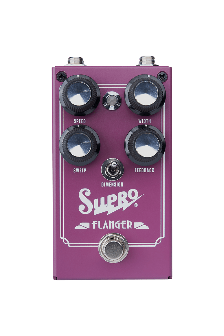 SUPRO ANNOUNCES NEW FLANGER PEDAL WITH DIMENSION SWITCH