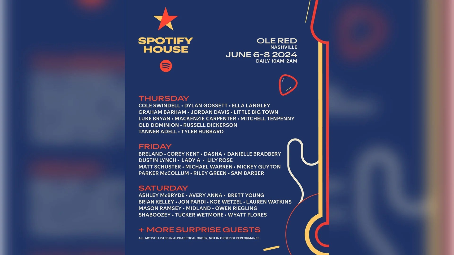 Spotify House To Celebrate Fifth Anniversary During CMA Fest 2024