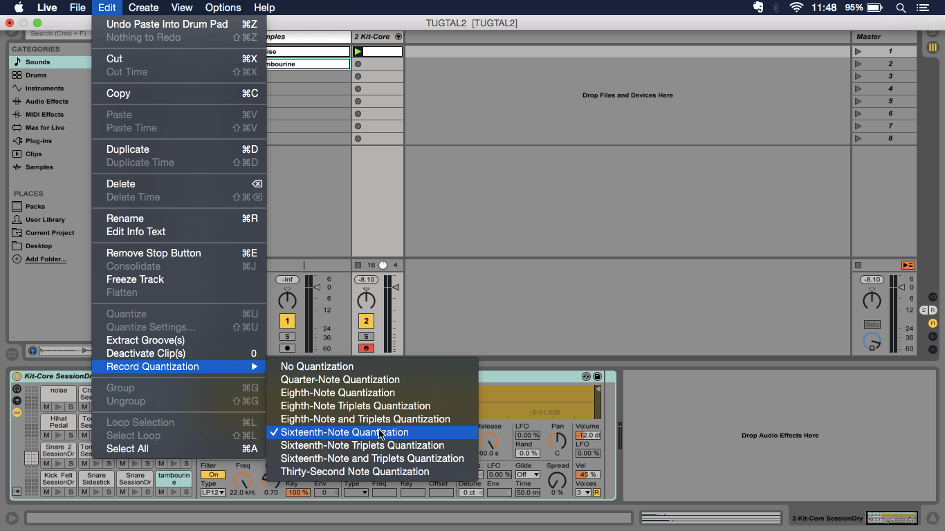 Ableton Live Tutorial Beginning a Live Project With Drums