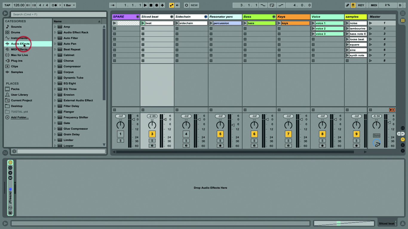 Ableton Live Tutorial Working With Audio Effects StepbyStep