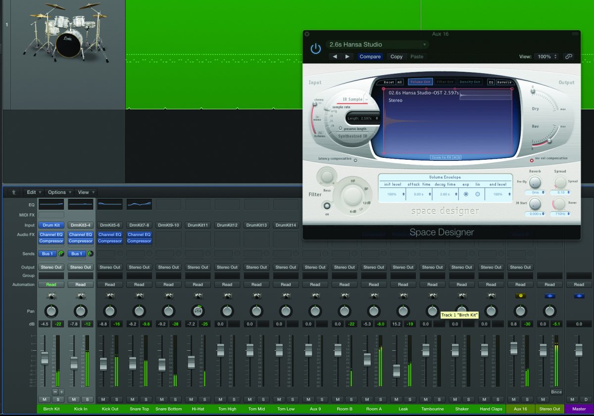 Logic Tutorial Mixing Drums With Drum Kit Designer