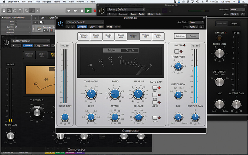 Understanding compressor circuit types in Logic