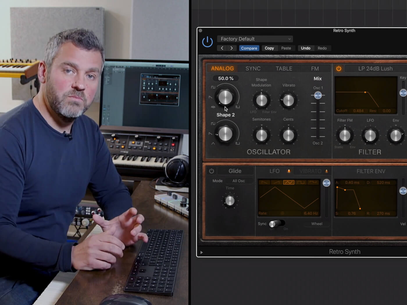 Learn the fundamentals of subtractive synthesis using Logic Pro's Retro