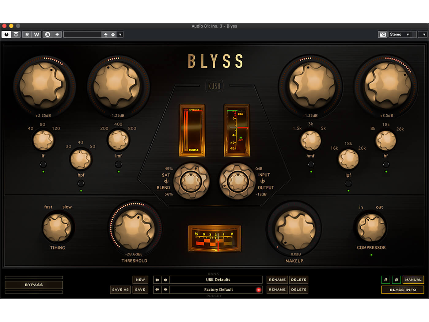 Kush Audio Blyss review a saturating master EQ to sweeten your tracks