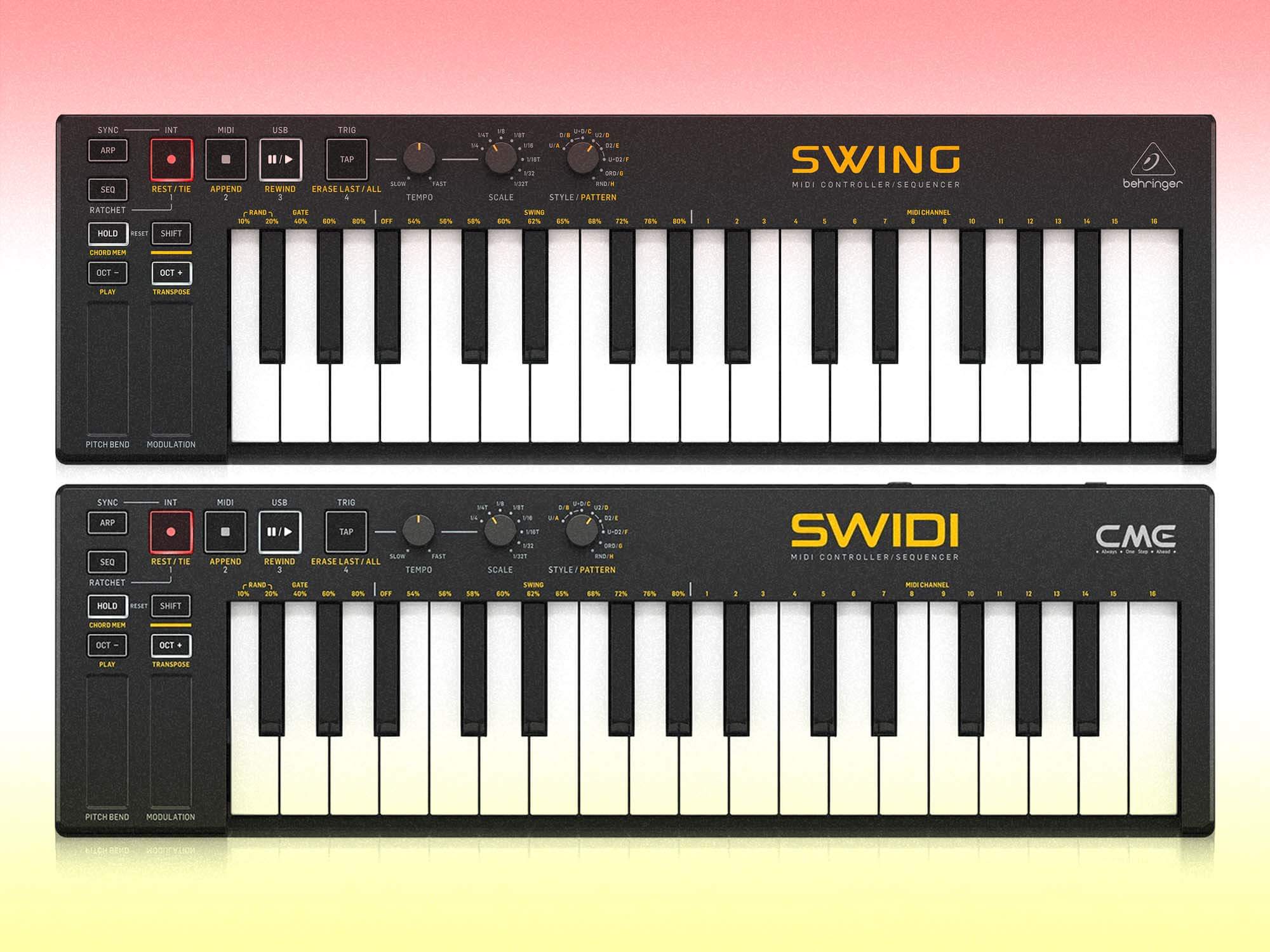 CME’s SWIDI keyboard controller is “inspired by Behringer” and looks