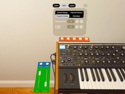 Introducing MIDI Widgets for Apple Vision Pro, allowing users to anchor