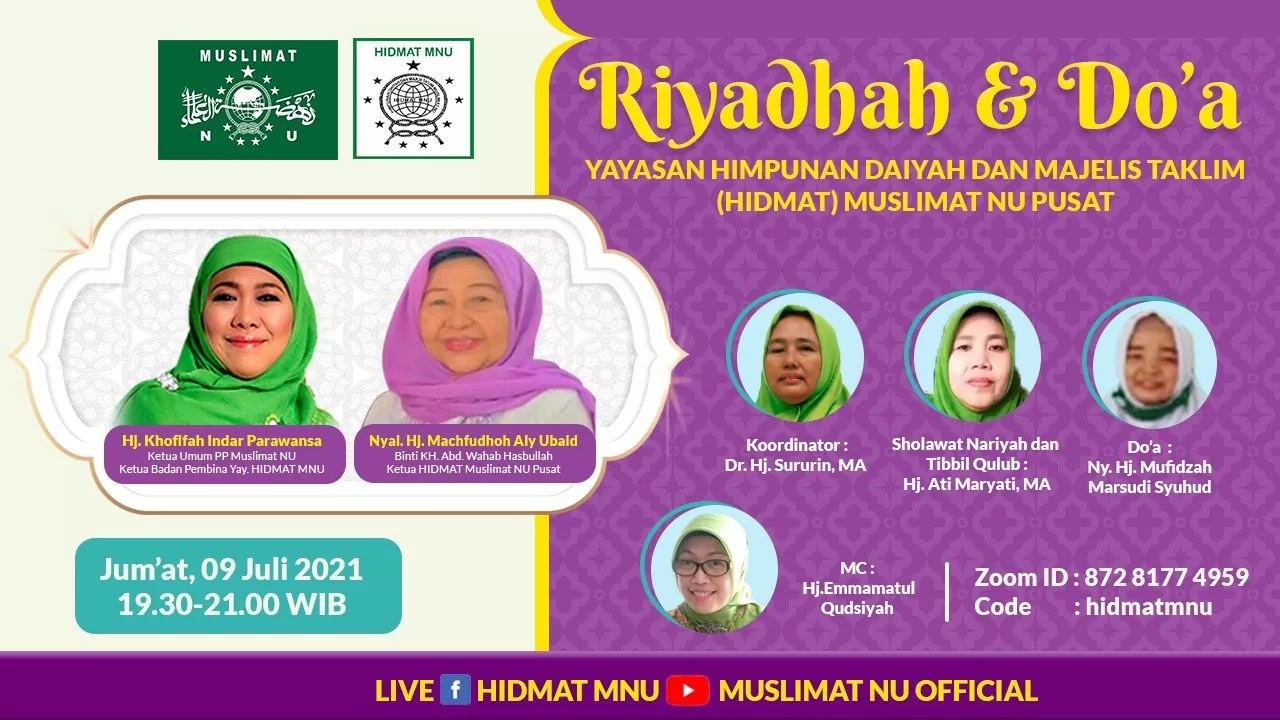 RIYADHAH DIGELAR HIDMAT MNU PUSAT - Muslimat NU