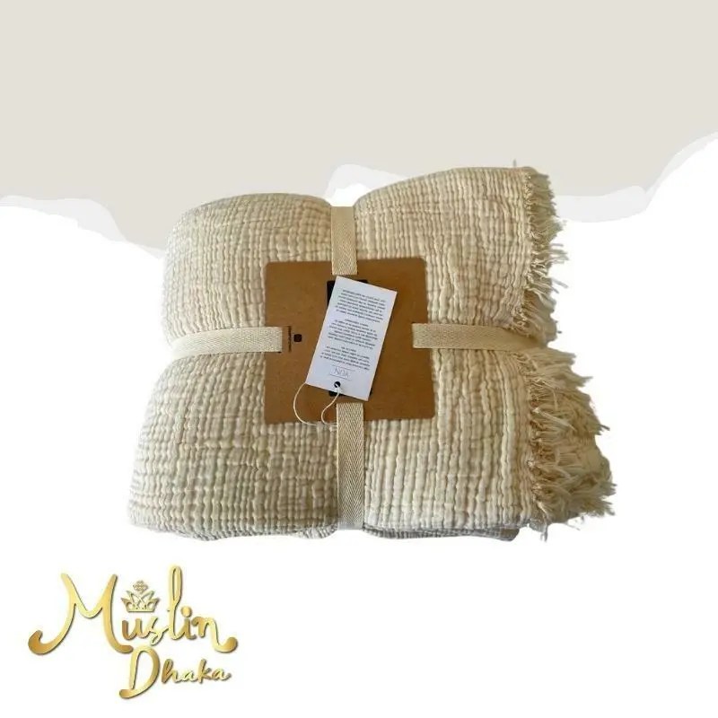 Mon Lapin Blue Cotton Muslin Baby Quilt Blue Mooney Gess1976