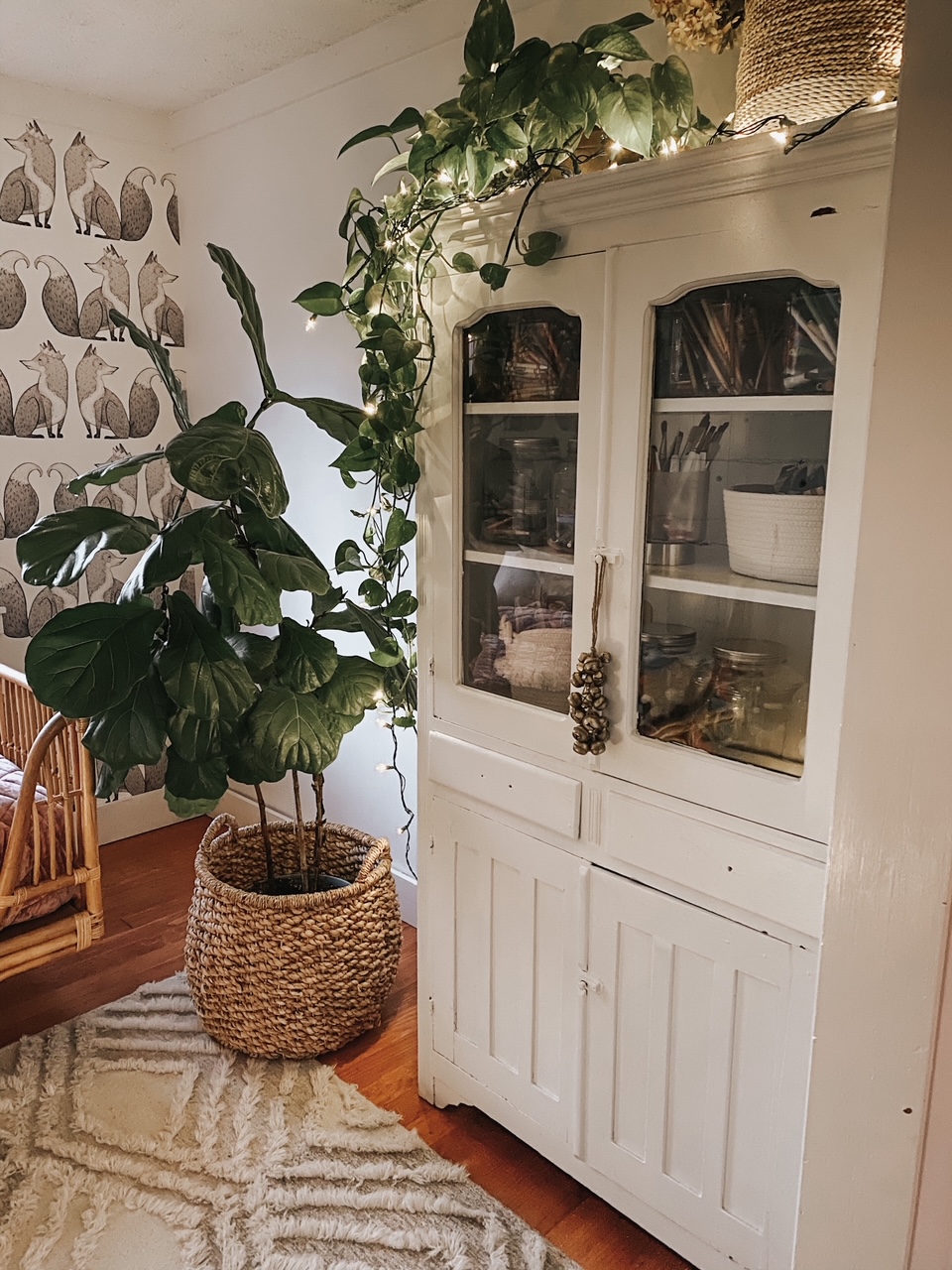 Organized Art Cupboard Mustard Seed Beginning