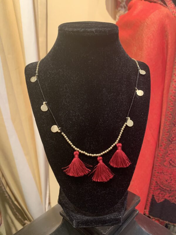 Red Tassel NecklaceMustard Seed Fair Trade