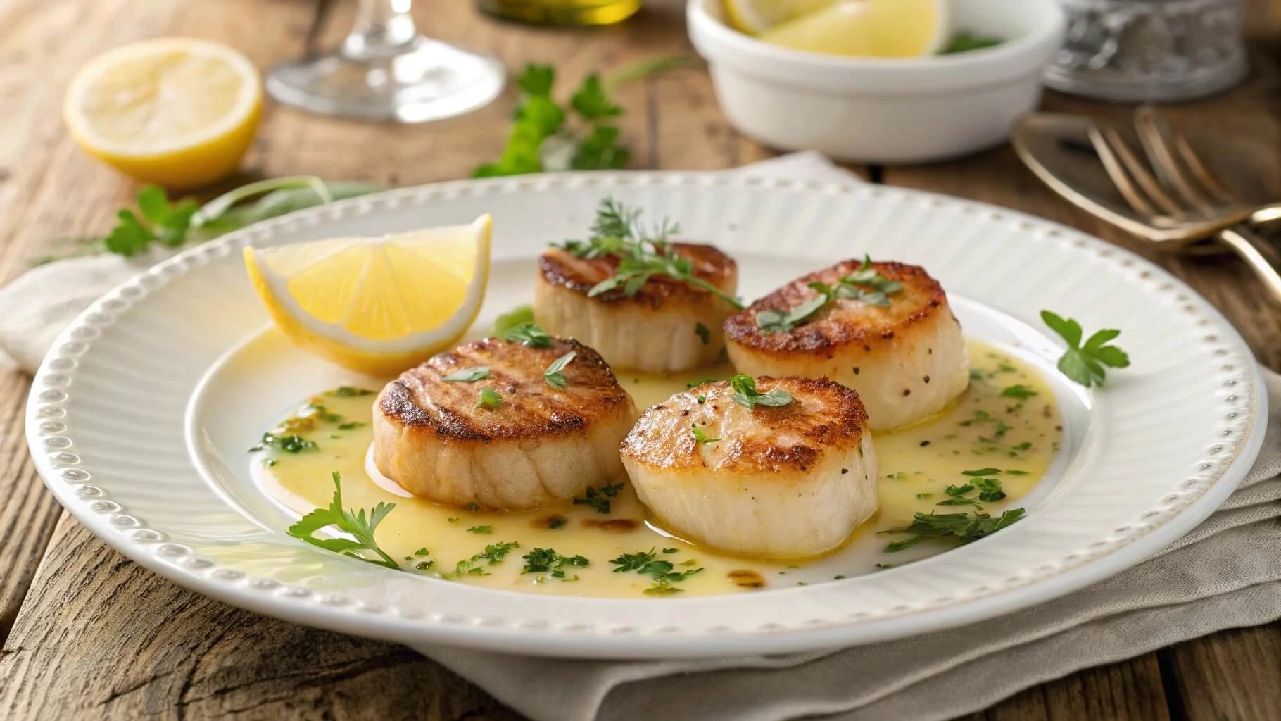 Gordon Ramsay Garlic Scallops Juicy and Easy Recipe