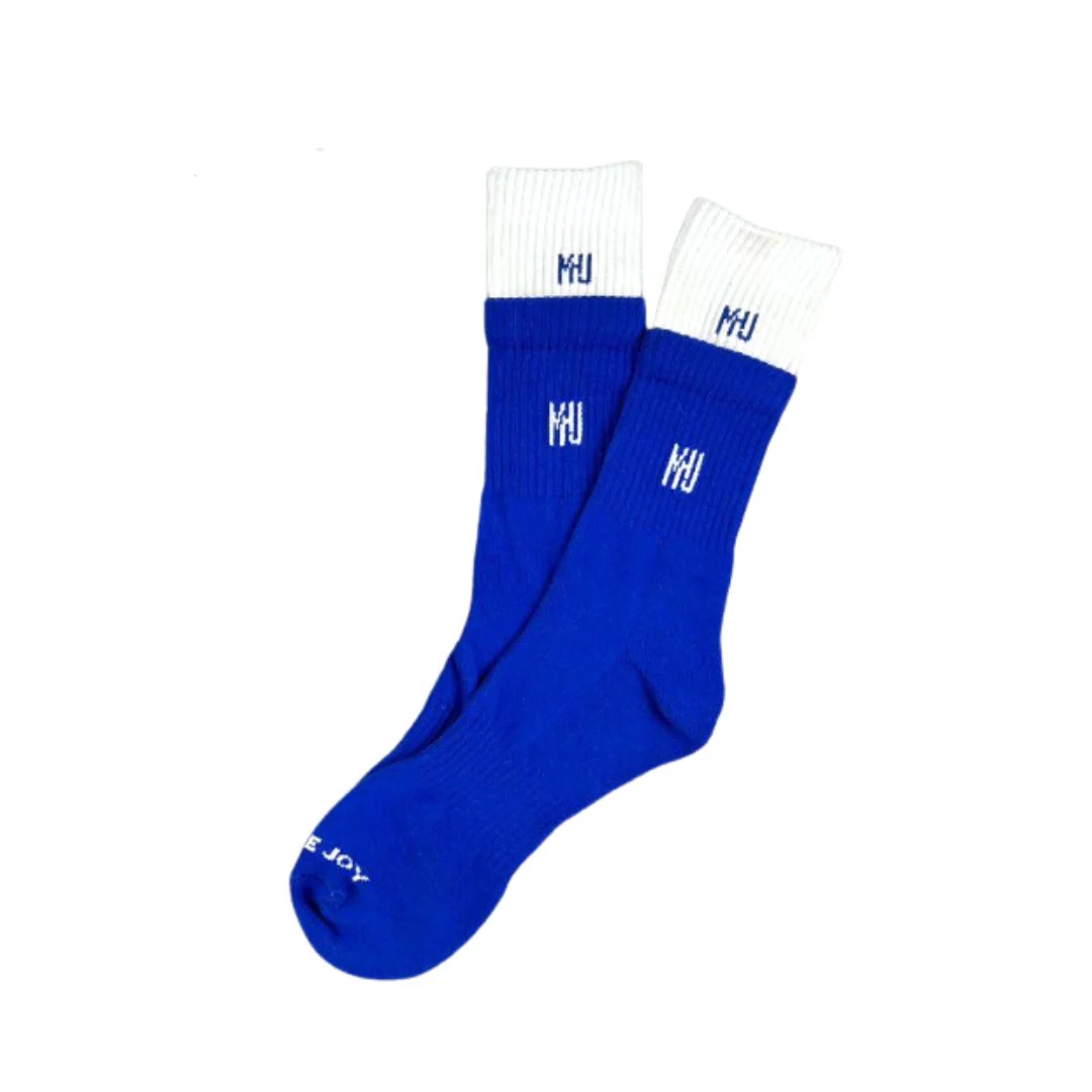 MHJ Blue/White Double Socks musthavejoy