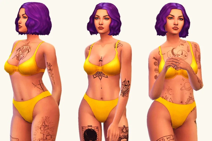 18+ Sims 4 Tattoos Cc DanieleYuki