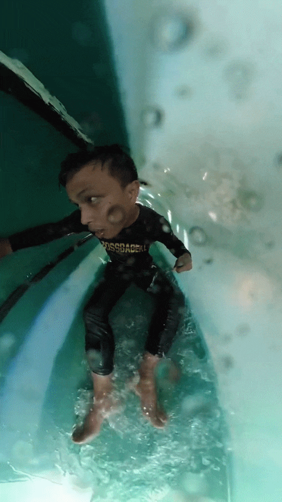 Man Gets Stuck While Riding Water Slide In Penang, Staff Manage To Help
