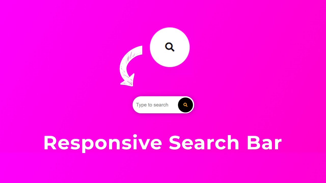 Responsive collapsible Search Bar