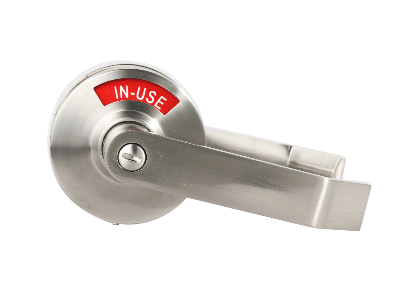 MUTEX DLS2 Bathroom Lever Lock with Large Indicator, ANSI Grade2