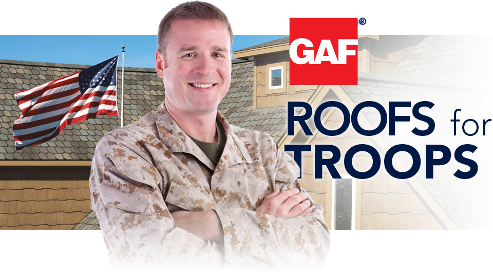 Military Discount Available Through GAF Roofs For Troops