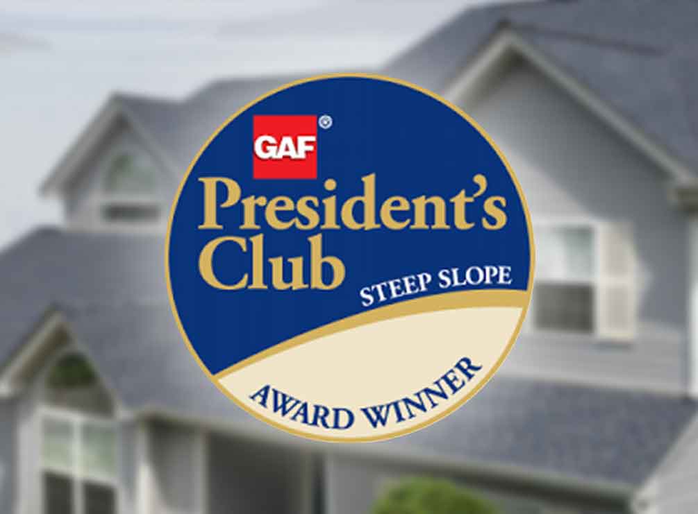 Muth and Company Receives GAF President’s Club Award for Seventh
