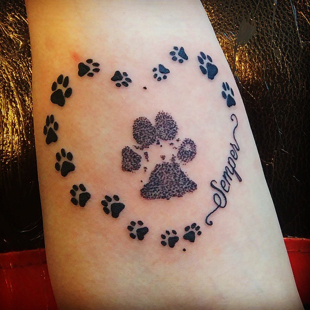 People Are Getting Tattoos Of Their Dog’s Paw Print And