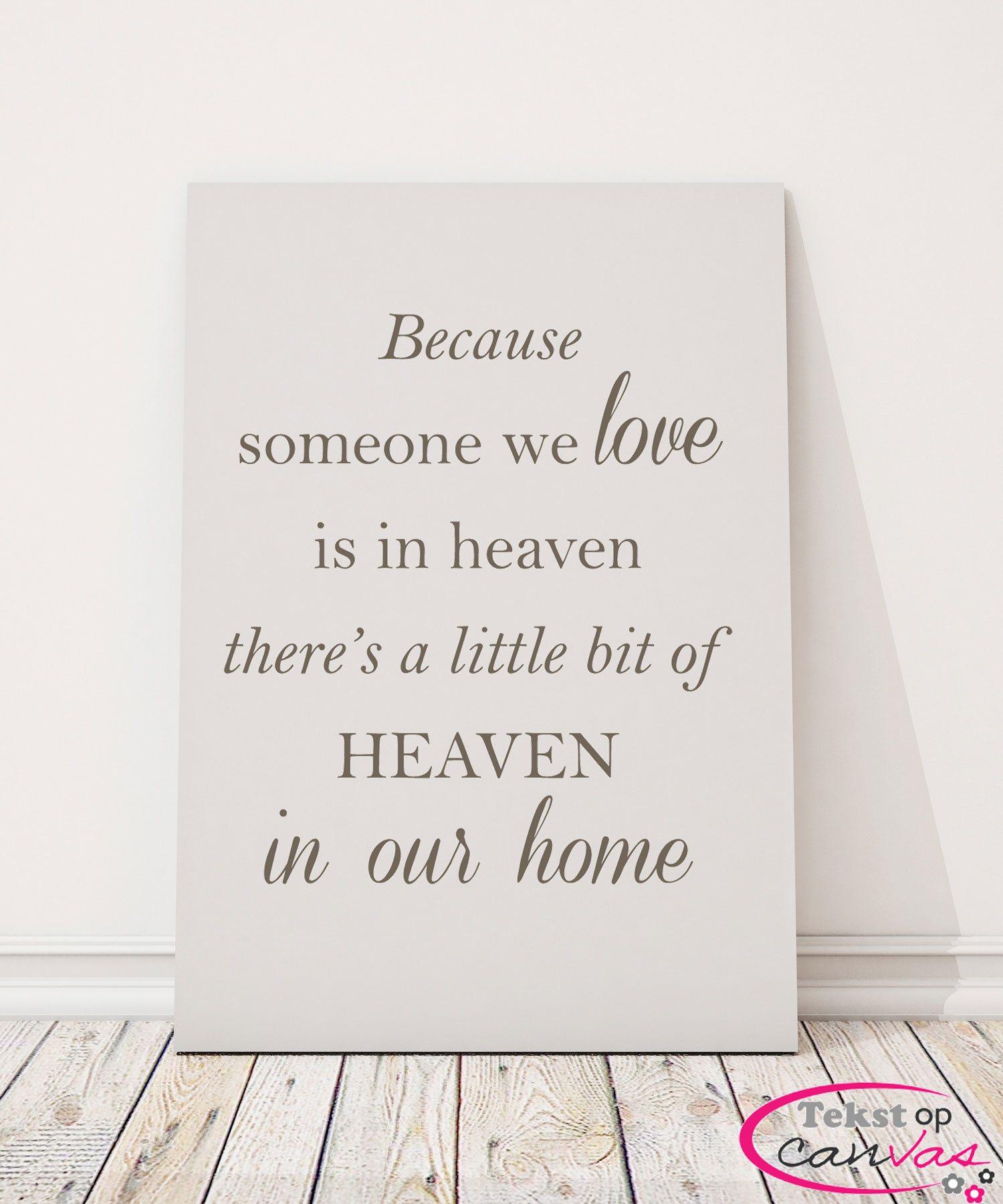 Geef Eens Een Tekst Op Canvas Cadeau! | Muurdecoratie