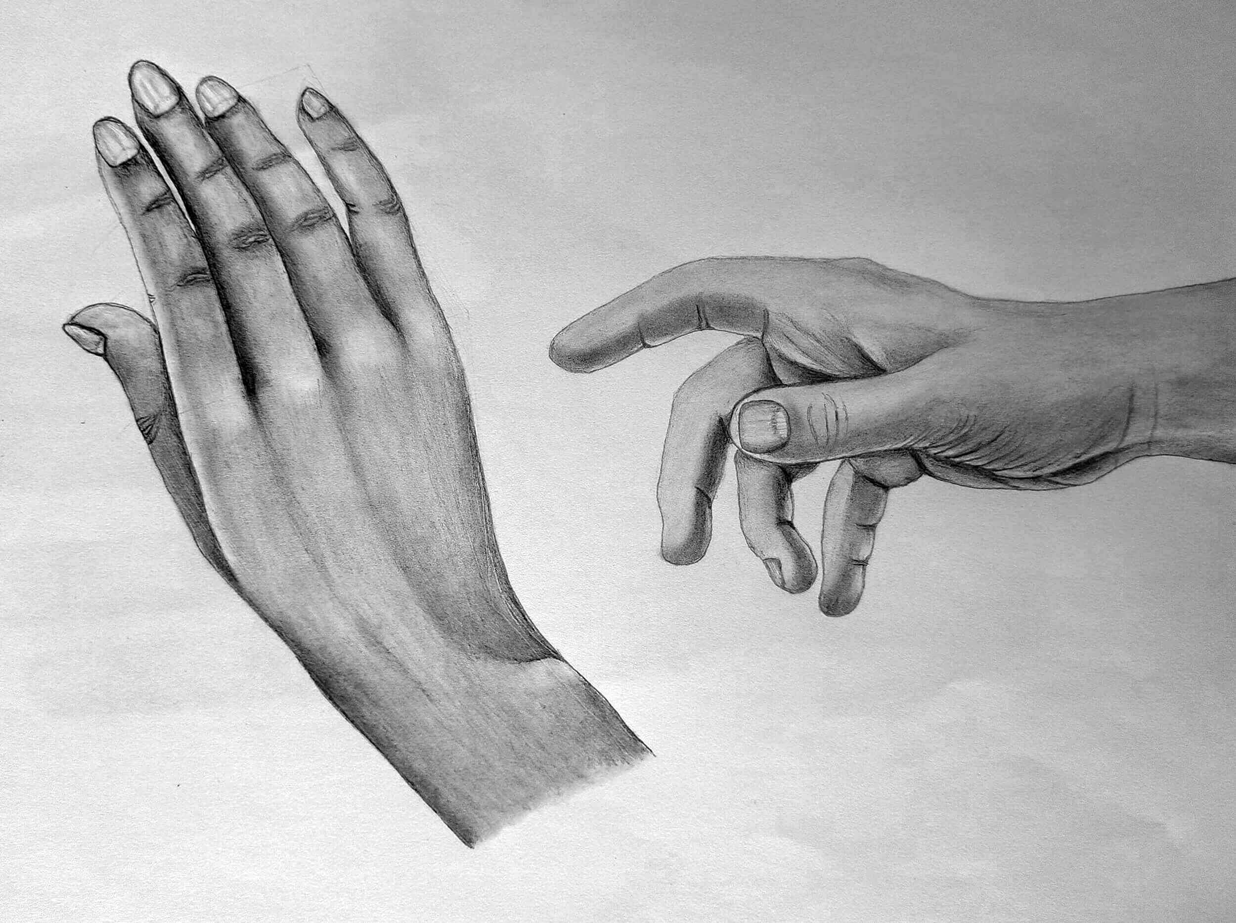 Hands Drawing Continuous One Line Drawing Of Woman Celebrate The 2021(05)
