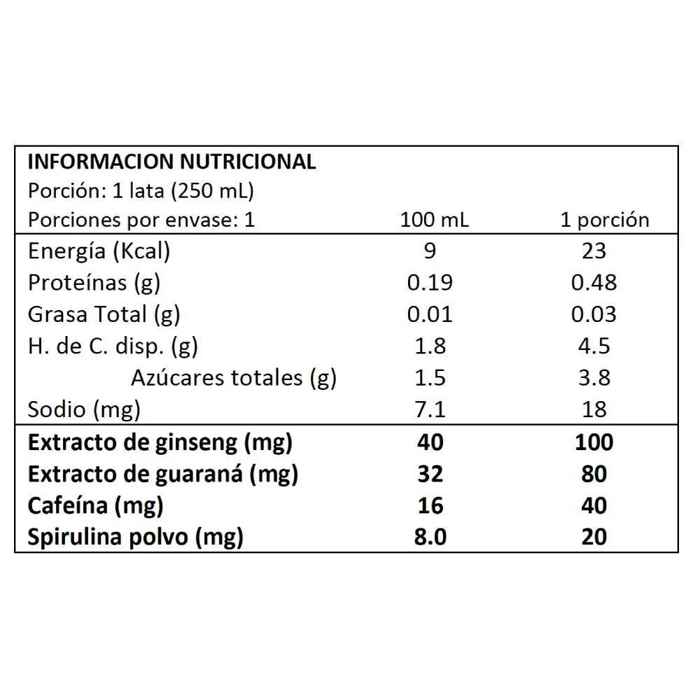 Atom Fruit Bebida Energetica Natural Mango 250 Ml Muyay