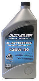 Quicksilver 4-Stroke Marine Engine Oil SAE 25W-40 1 L - Muziker