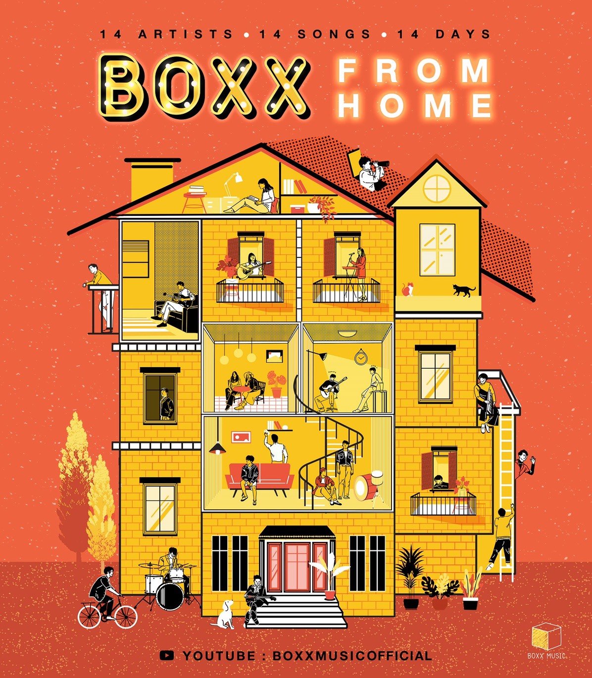 BOXX MUSIC ส่ง 14 ศิลปิน 14 เพลง 14 วัน ในโปรเจกต์ BOXX FROM HOME อยู่