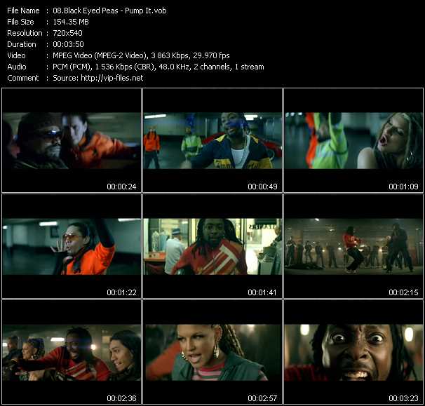 Black Eyed Peas Pump It Download HighQuality Video(VOB)