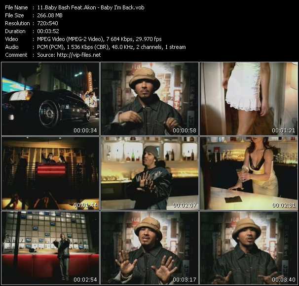 Baby Bash Feat. Akon Baby I'm Back Download HighQuality Video(VOB)