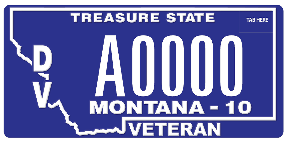 Military/Veteran License Plates MT Motor Vehicle Division