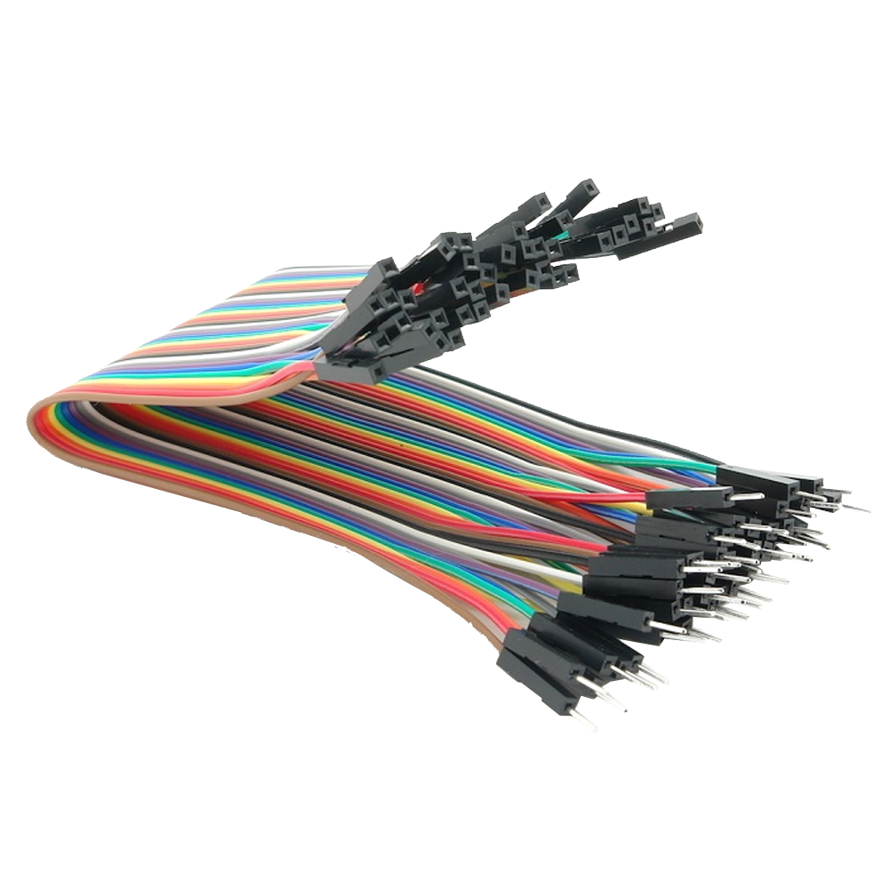CABLES DUPONT JUMPER MACHO HEMBRA 40PZS 20CM