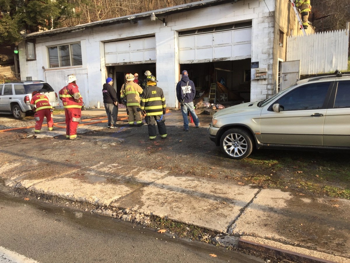 Pitcairn Garage Fire 7 Dec 16 Monroeville Volunteer Fire Company 1
