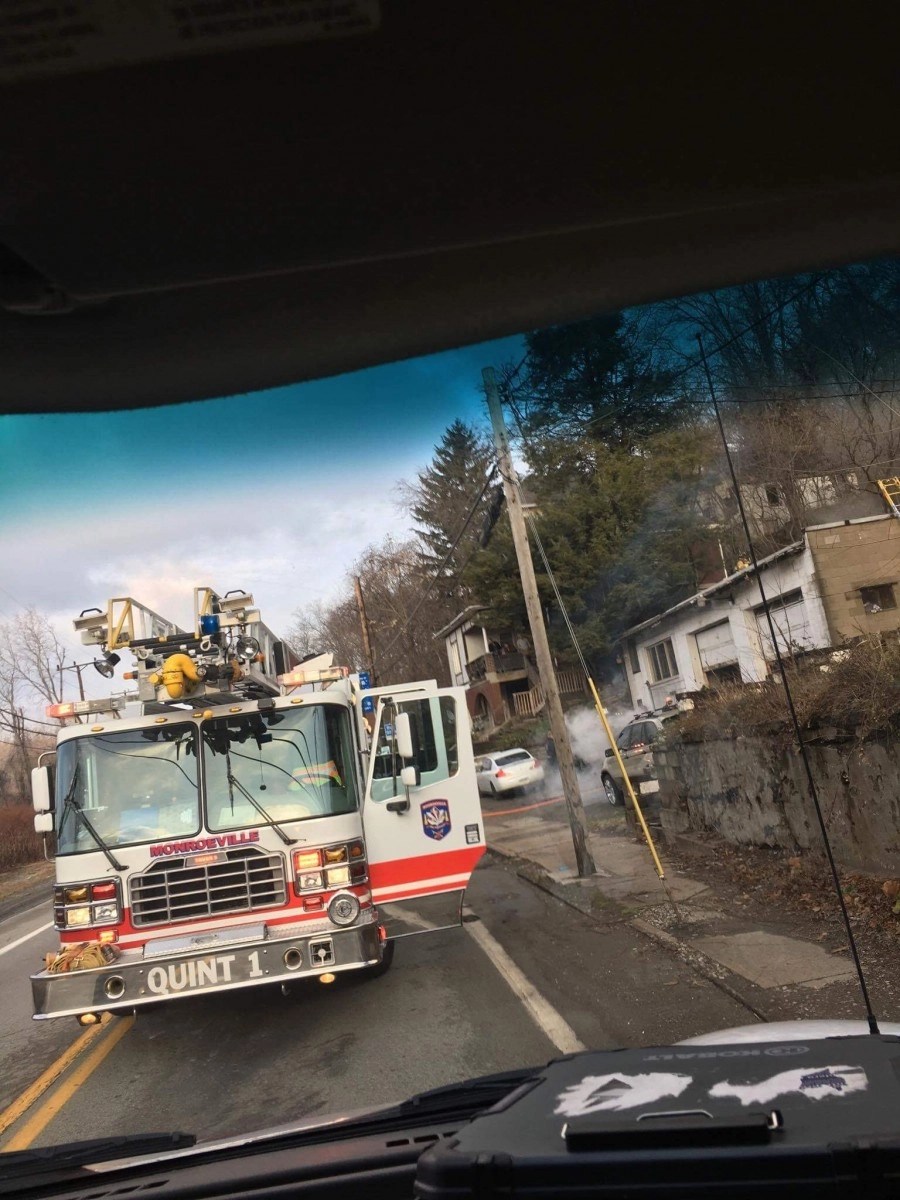 Pitcairn Garage Fire 7 Dec 16 Monroeville Volunteer Fire Company 1