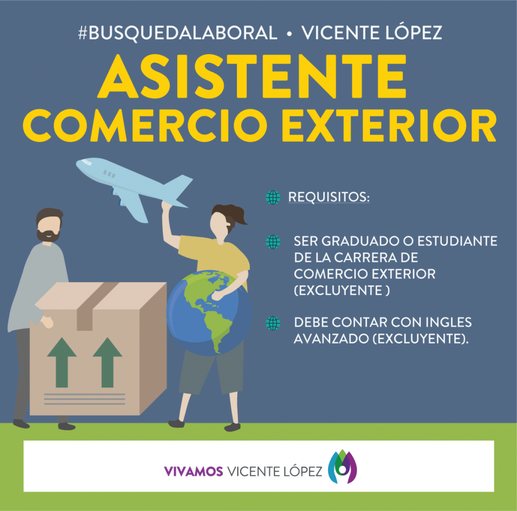 BúsquedaLaboral Asistente de Comercio Exterior