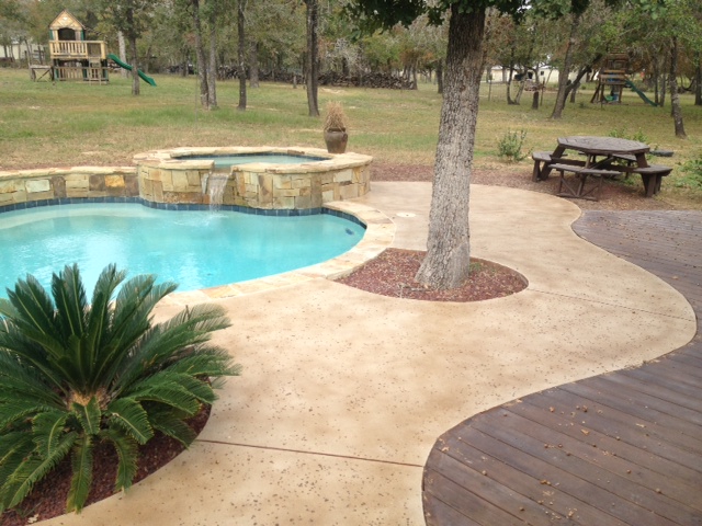 Staining Concrete Around Pool Deck MVL Concretes' Blog