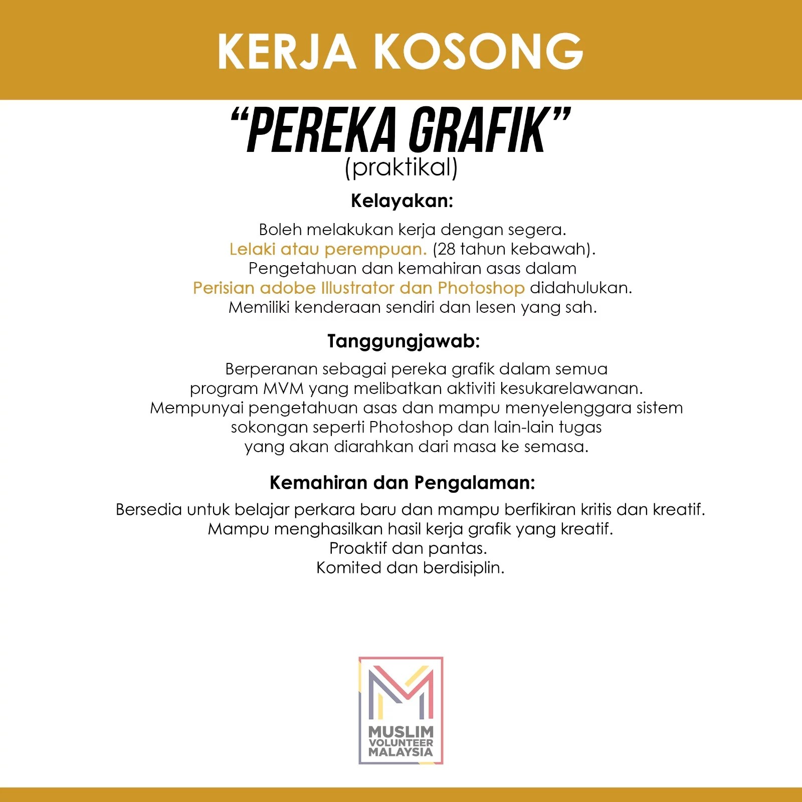 Jawatan Kosong Pereka Grafik Pusat Sumber Grafik Apakah Peluang