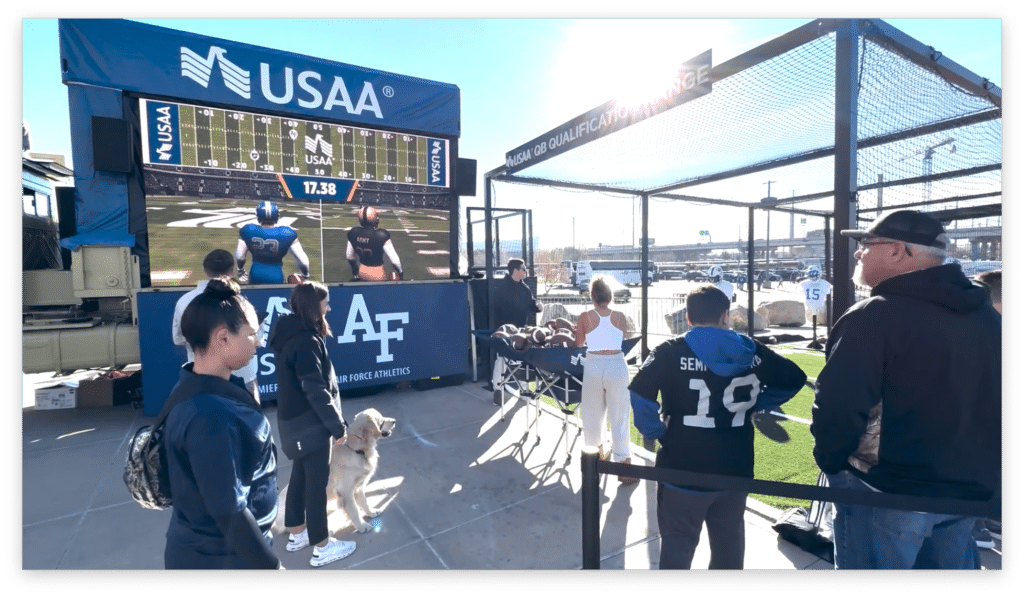 USAA Fan Experience Quarterback Challenge
