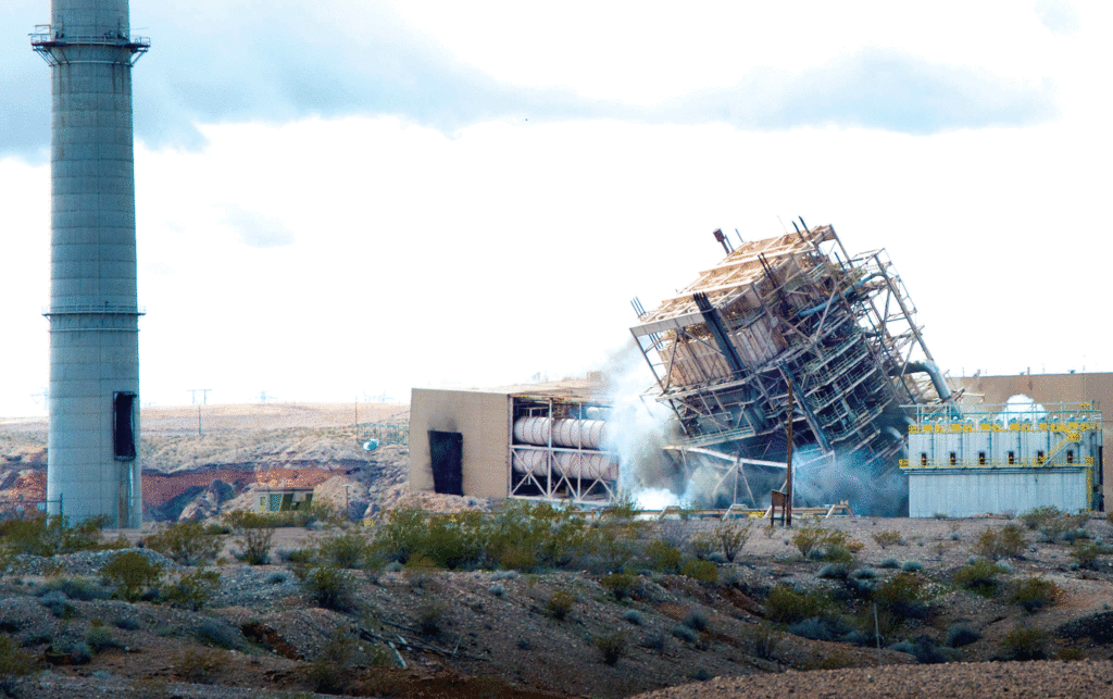 Structures Brought Down At Reid Gardner The Progress